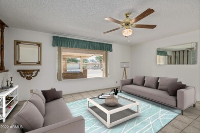 DIGITALLY STAGED LIVING ROOM