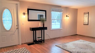 The Living Room boasts Hardwood Flooring