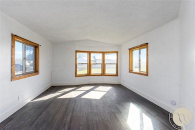 Living room with Bay window