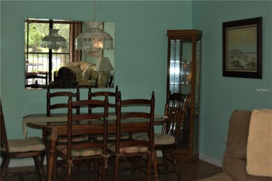View from living room into dining room