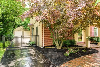 Driveway with gated entry