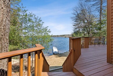 Porch stairs looking down to the dock
