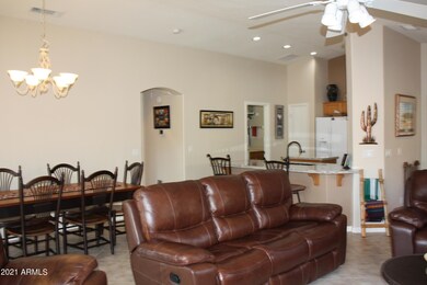Great room kitchen dining area