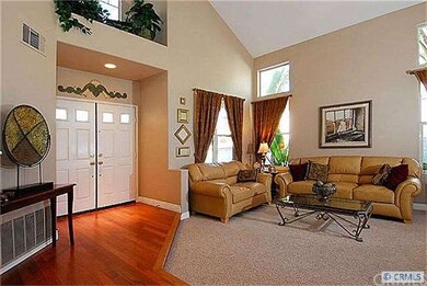 Entry into Living area and gorgeous hardwood floor