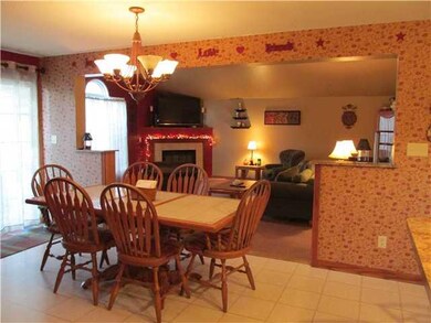 Family Room View from Kitchen into the Family Room