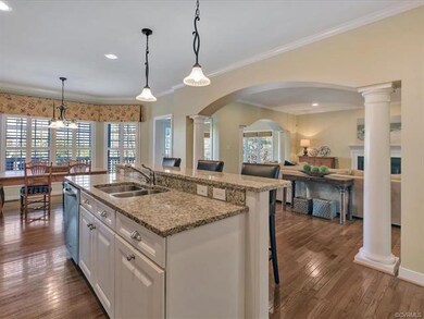 Open floor plan with view from the Kitchen into th