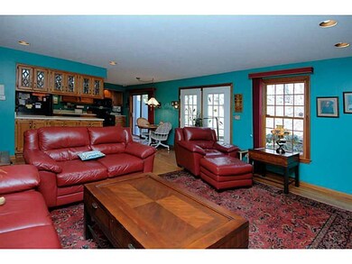Family Room. The family room and kitchen features 