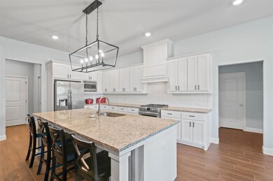 Large kitchen island and plenty of storage!