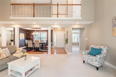 Entry with formal dining to the left and master be