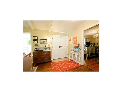 Tile entry & double doors