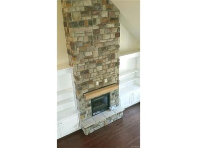 Custom fireplace.