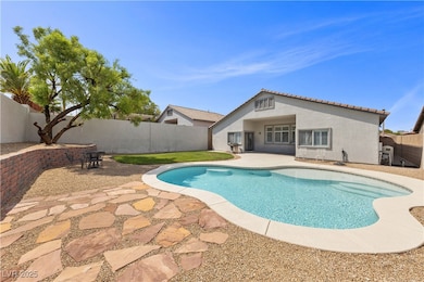 The sparkling pool offers the perfect setting for
