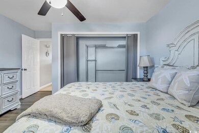 Bedroom featuring dark hardwood / wood-style floor