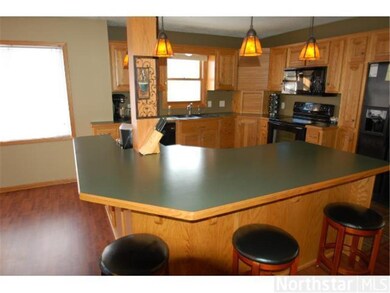 Open kitchen with newer applicances