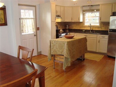 Dining is open to the kitchen