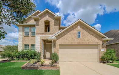 This house has a welcoming entrance with stone acc