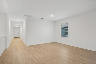 Kitchen with light hardwood / wood-style flooring,