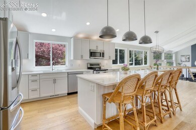 Eat in kitchen with appliances with a full renovat