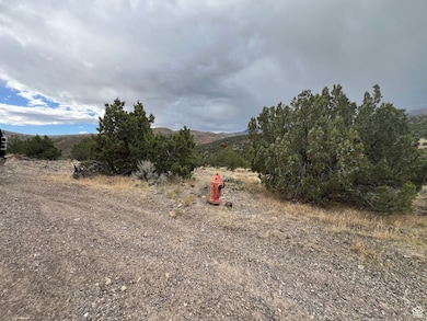 View of yard featuring a mountain view
