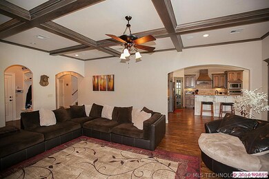 Another view of the living room, the kitchen can b