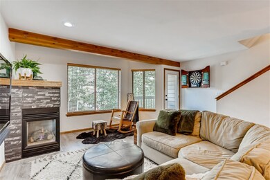 Sizable living area with fireplace and east facing