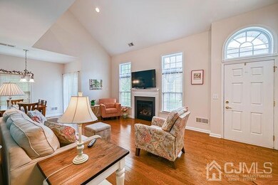 LR with Cathedral Ceilings and Fireplace