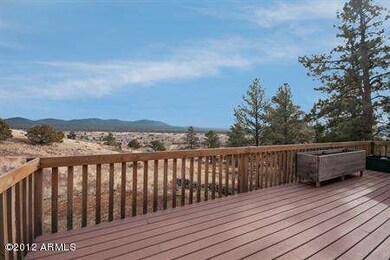 Deck out back with great views