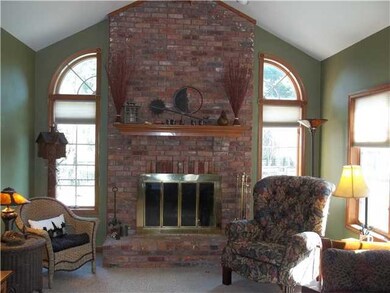 Family Room. Family room with cathedral ceiling an