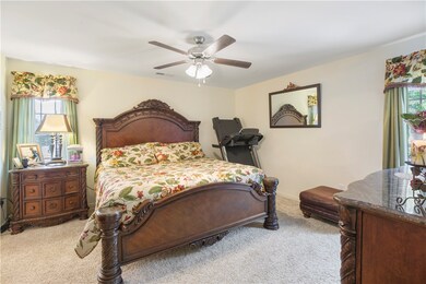 Master bedroom on the main floor.