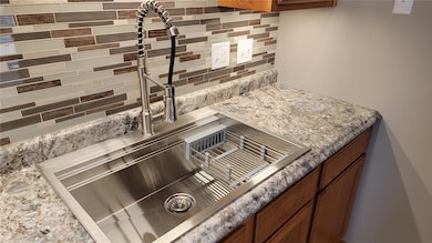 Beautiful Tiled Backsplash and New Sink!