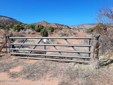 forest service road and gate to parcel