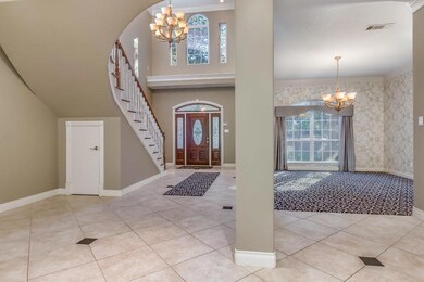 Impress your guests with two story open entry
