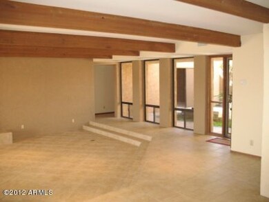 Entry and family room.