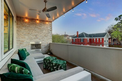 This 22' x 10' covered balcony is located privatel