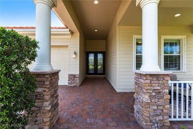 Large covered porch