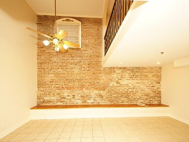 Exposed brick wall