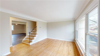 Living Room into Dining room/Staircase