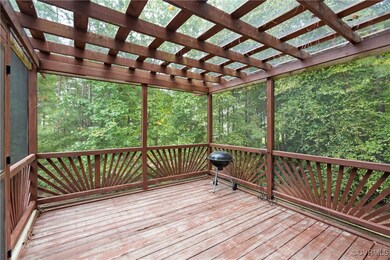 Deck with a pergola