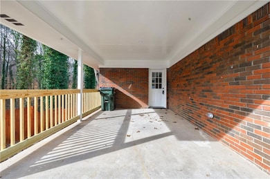 View of carport