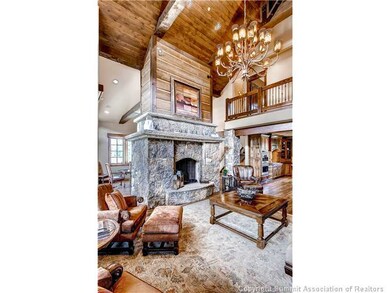 Den/Family/Great Room. Commanding stone fireplace