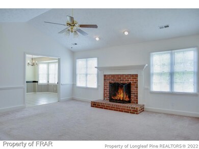 Wood burning fireplace