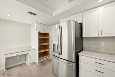 Kitchen pantry with custom sliding shelves