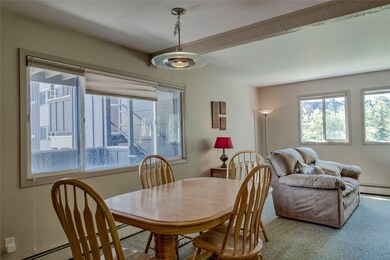 Carpeted dining area featuring a baseboard radiato