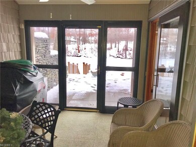 Enclosed Sun porch from dining room and great room