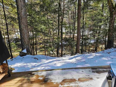 Patio overlooking the brook