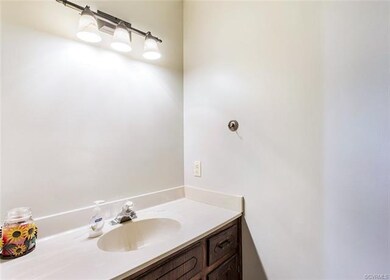 Half Bath with single vanity.