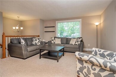 Open concept living room on main floor.