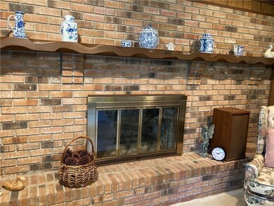 Raised fireplace