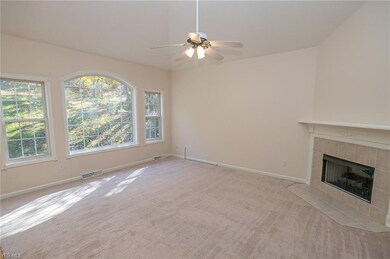 Great room with volume ceiling