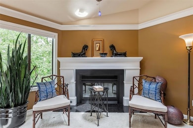 custom mantle and  fireplace